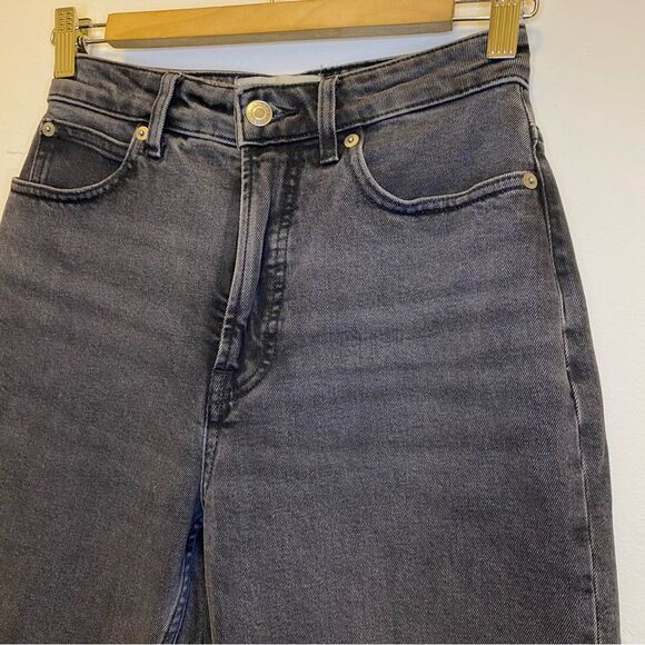 EVERLANE Curvy Hourglass Way-High Straight Leg Jeans Washed Black Gray 26 Long - Picture 6 of 14